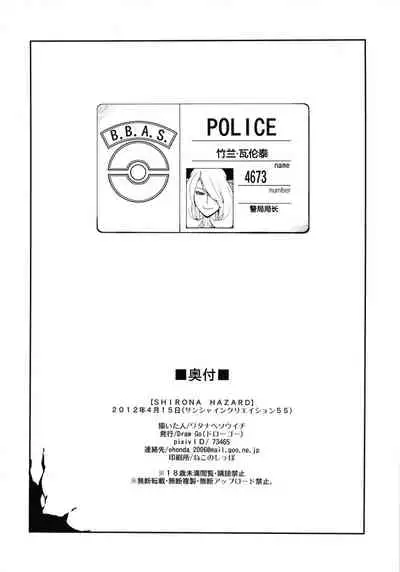 (SC55) [Draw Go (Watanabe Souichi)] SHIRONA HAZARD (Pokémon, Resident Evil)[Chinese][想对增田先辈使用飞膝踢个人汉化]