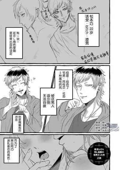 Tensei Shitara BLmangano seikai dattaken｜转生到BL漫画的世界