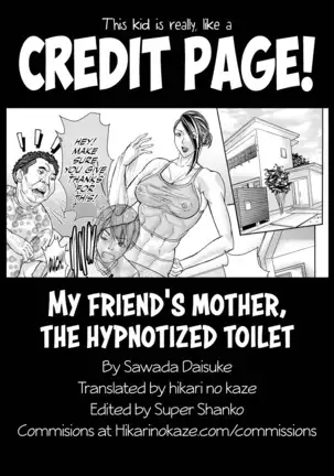 Tomodachi no Haha Saimin Benjo | My friend's mother, the hypnotized toilet