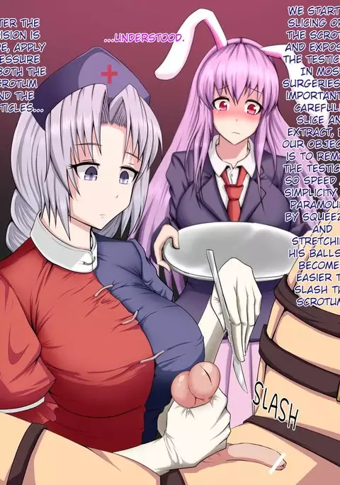 Eirin and Udonge Commit an Orchiectomy