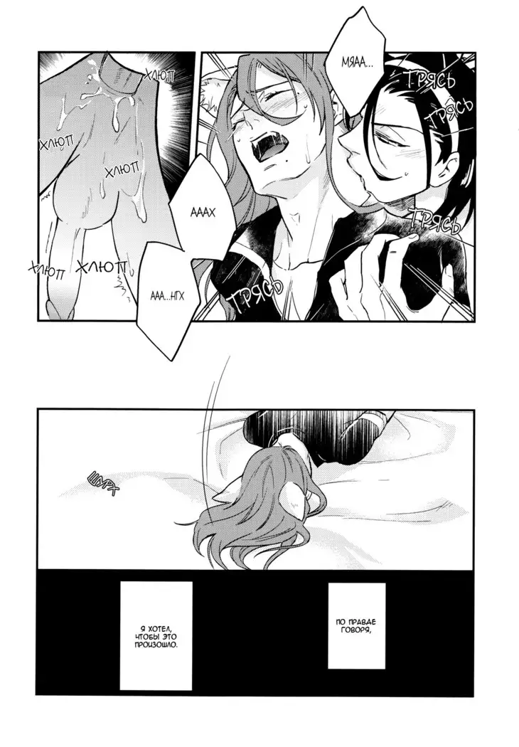 Green, black cat and rut